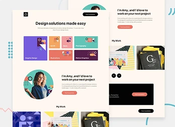 Screenshot: Design portfolio project